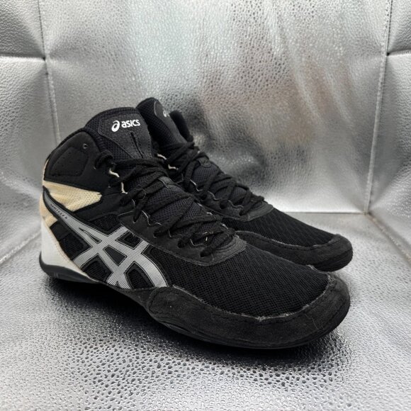 Size 7.5‎ Asics Matflex 6 Wrestling Mens Black White Boxing Sneakers 1081A021 main image 4